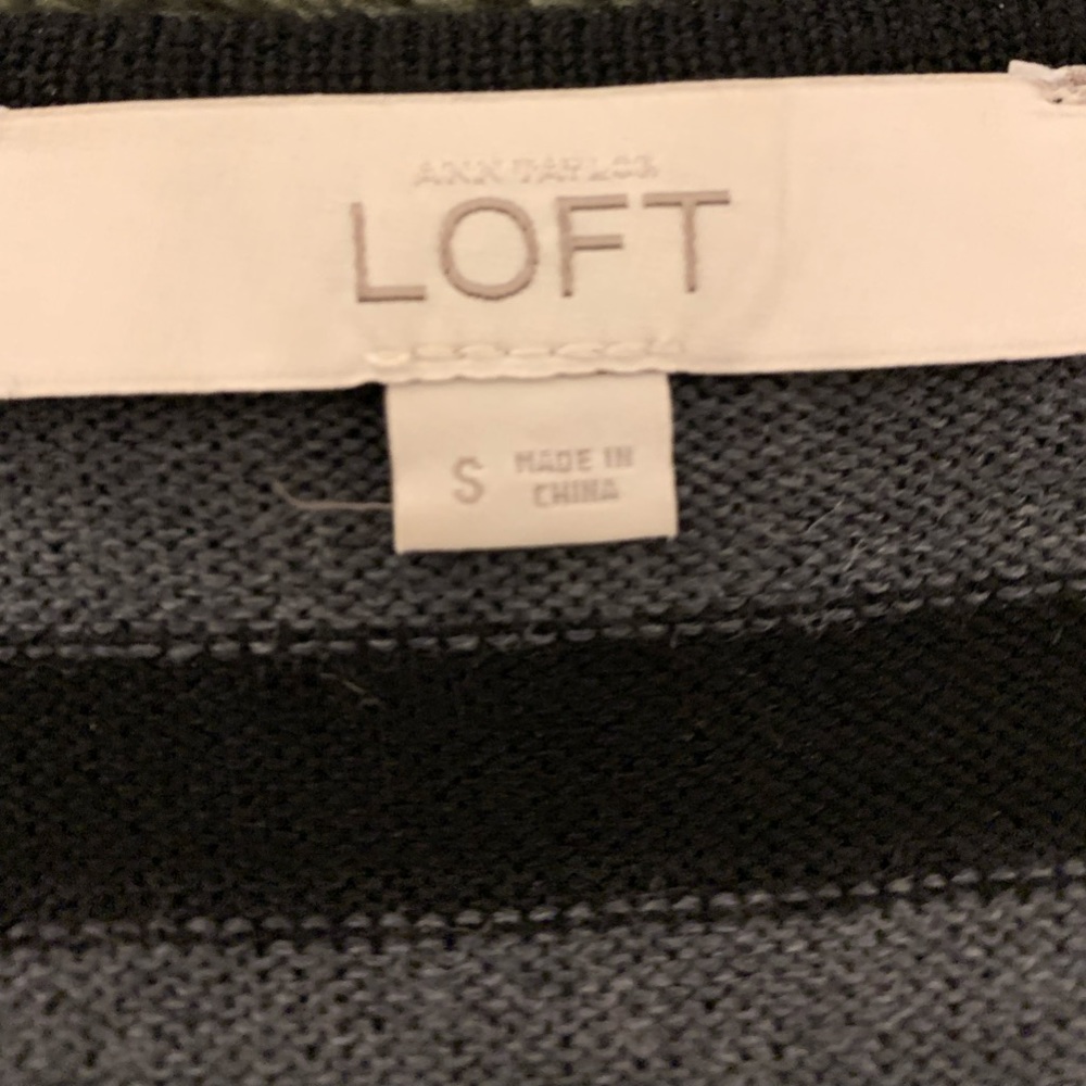 Loft Striped Sweater Dress Size Small - Picture 3 of 4